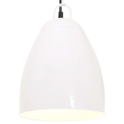 Vidaxl lampada sospesa industriale intorno a 25 W E27 32 cm bianco