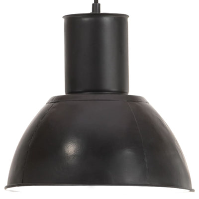 Lampada sospesa Vidaxl intorno a 25 W E27 28,5 cm nero