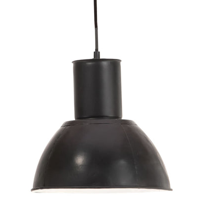 Lampada sospesa Vidaxl intorno a 25 W E27 28,5 cm nero