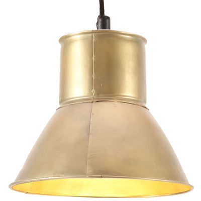 Lampada sospesa Vidaxl intorno a 25 W E27 17 cm colorato in ottone
