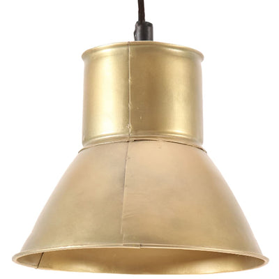 Lampada sospesa Vidaxl intorno a 25 W E27 17 cm colorato in ottone