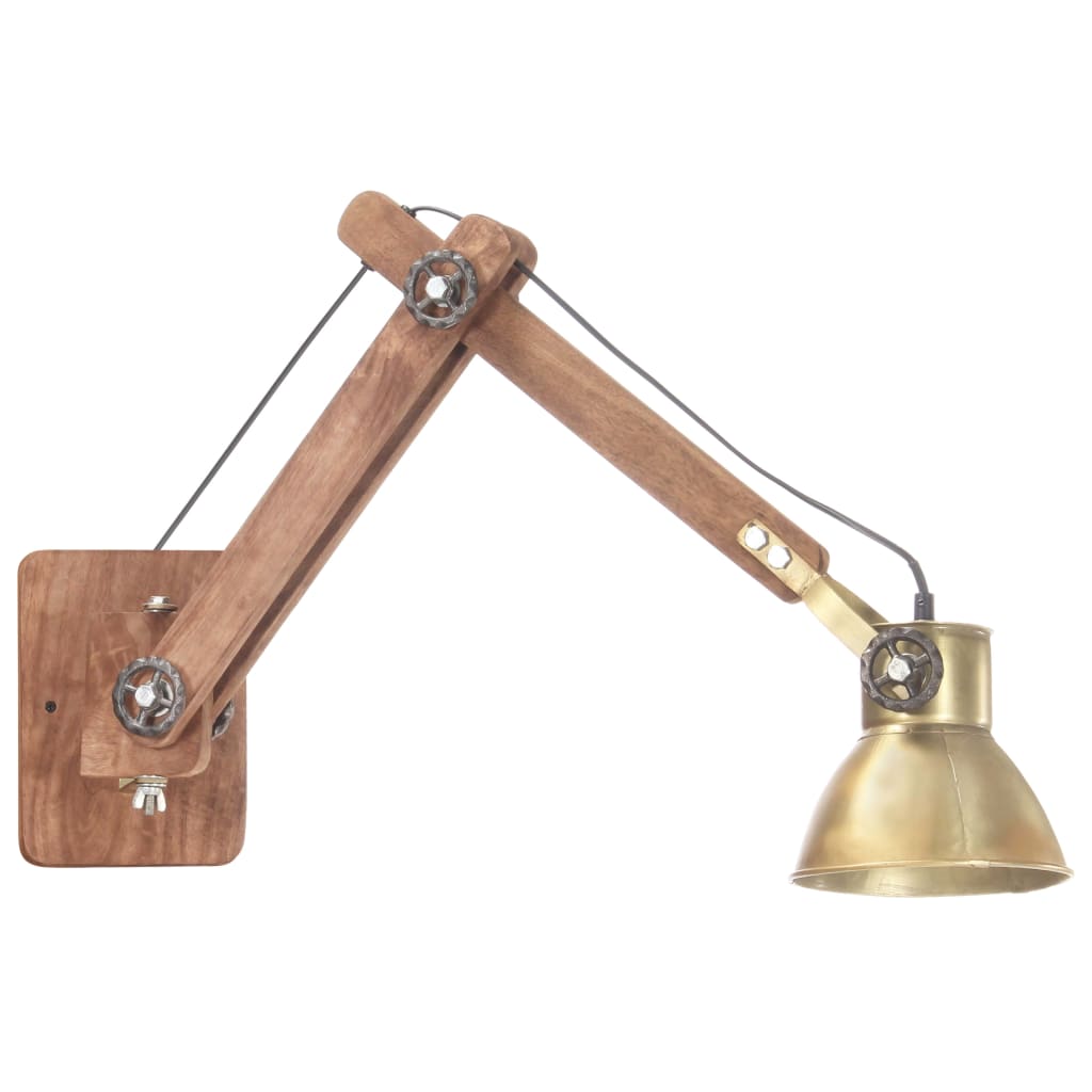 Vidaxl Wall Lamp Industrial attorno a E27 Ottone -colorato