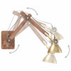 Vidaxl Wall Lamp Industrial attorno a E27 Ottone -colorato