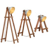 Lampade per pavimenti Vidaxl 3 ST E27 Solid Mango in legno colorato