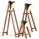 Vidaxl Floor lamps 3 ST E27 Solid Mangohout Black