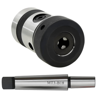 Vidaxl Tapbeekop B18 con albero MT3 per filettatura M3-M16