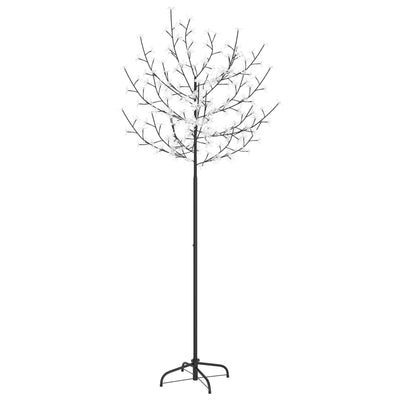 Vidaxl kerstboom 200 led's koudwit licht kersenbloesem 180 cm