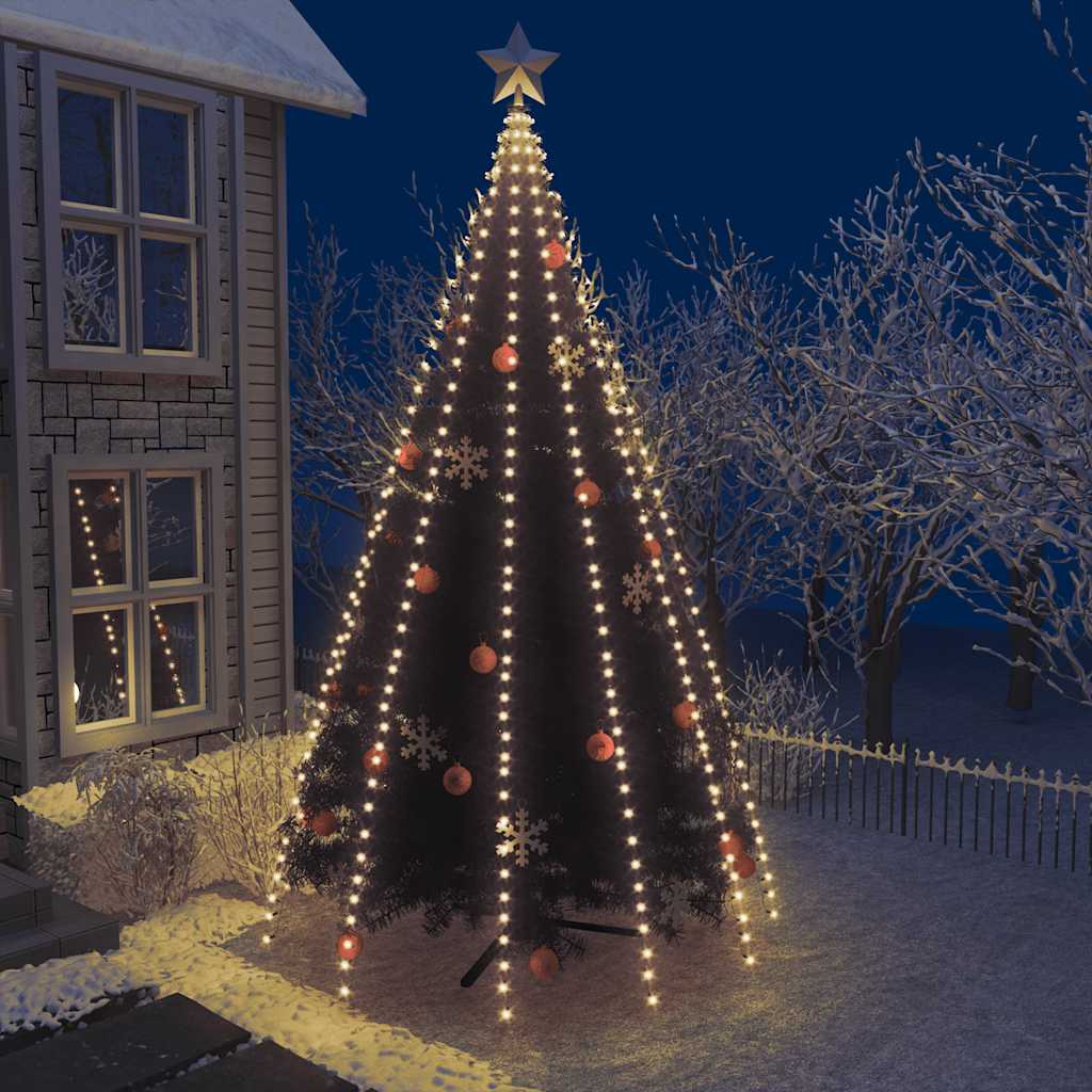 Iluminación de árbol de Navidad Vidaxl con 500 LED Net 500 cm