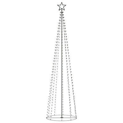 VidaXL Kegelkerstboom 400 warmwitte LED's 100x360 cm