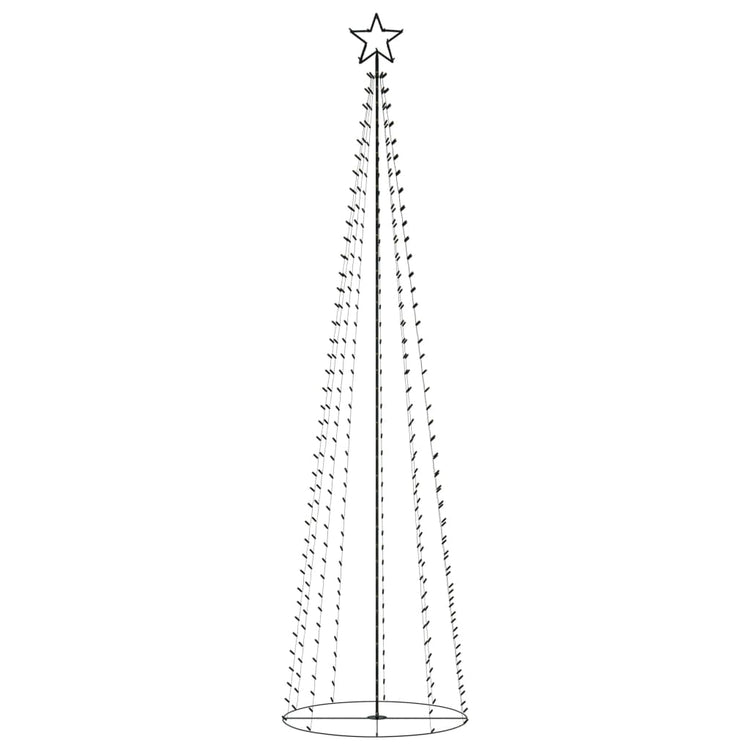 VidaXL Kegelkerstboom 400 meerkleurige LED's 100x360 cm
