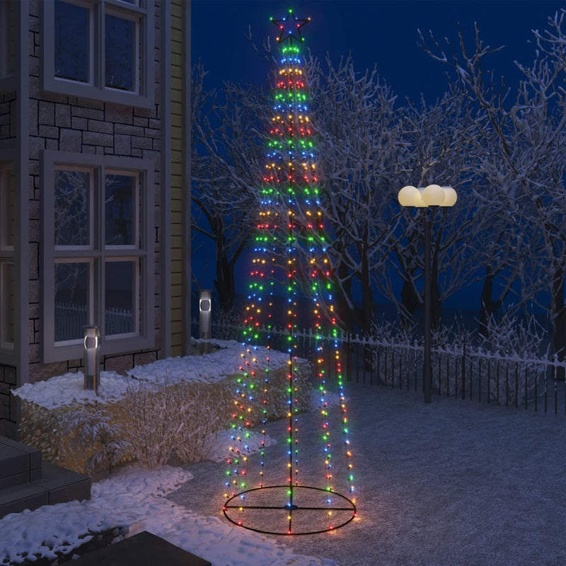 Vidaxl Kegelkerstboom 400 LED multicolor 100x360 cm