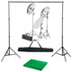 Vidaxl Photo Studio Set con set di illuminazione e sfondo