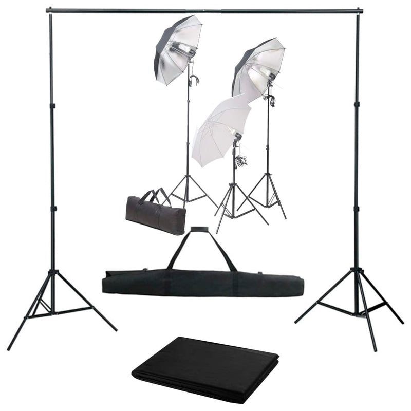 Vidaxl Photo Studio Set con set di illuminazione e sfondo