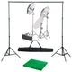 Vidaxl Photo Studio Set con set di illuminazione e sfondo