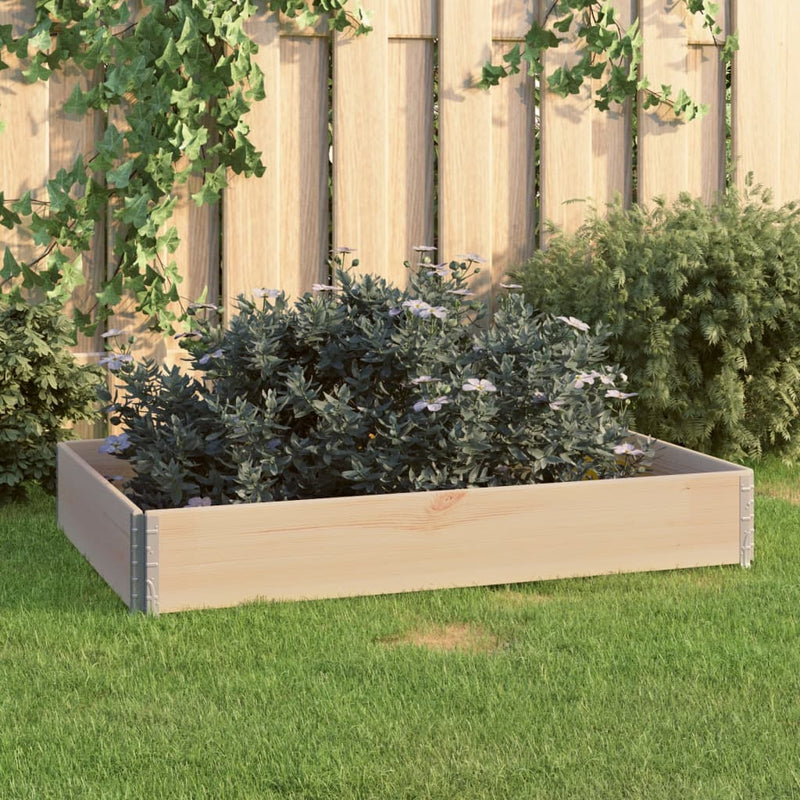 Vidaxl Planter elevado 80x120 cm de pino sólido