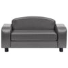 Vidaxl Dog Bank 80x50x40 cm de cuero artificial gris