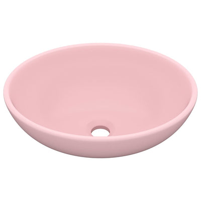 Vidaxl Washbasin ovale 40x33 cm Sole ceramica rosa