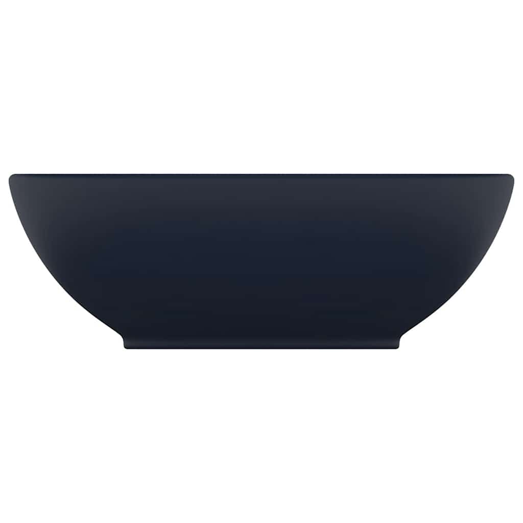 Vidaxl Washbasin Oval 40x33 cm Cerámico Matt Blue oscuro