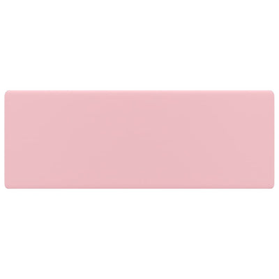Vidaxl Washbasin con cuadrado de aterrizaje de 41x41 cm de cerámica rosa