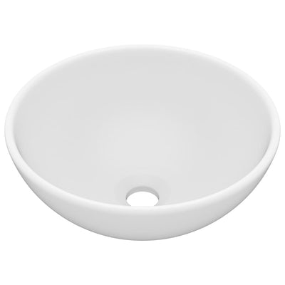 Vidaxl Washbasin Round 32.5x14 cm tappetino in ceramica