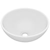 Vidaxl Washbasin Ronda 32.5x14 CM Mat de cerámica White