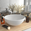 Vidaxl Washbasin Ronda 32.5x14 CM Mat de cerámica White