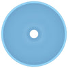 Vidaxl Washbasin Round 32.5x14 cm Ceramico Matt Blu chiaro