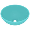 Vidaxl wastafel rond 32,5x14 cm keramiek mat lichtgroen