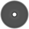 Vidaxl wastafel rond 32,5x14 cm keramiek mat donkergrijs