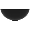 Vidaxl Washbasin Cerámica redonda Matt Zwart
