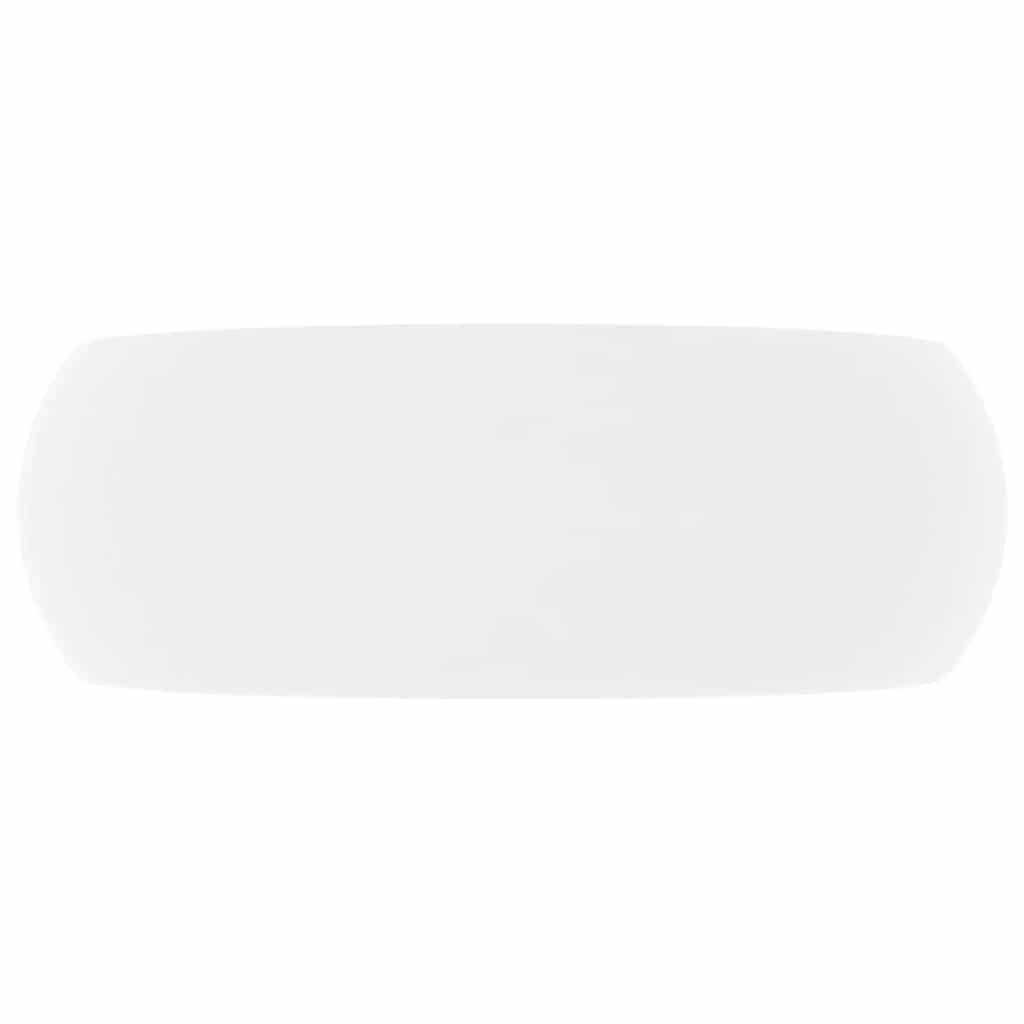 Vidaxl Washbasin alrededor de 40x15 cm Mat de cerámica White