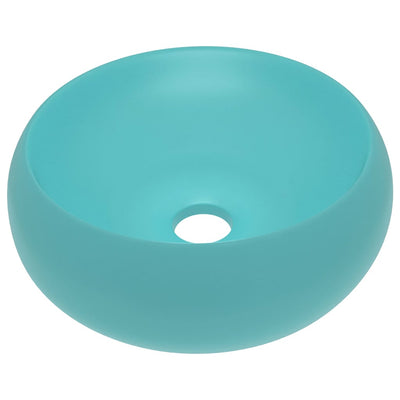 Vidaxl Washbasin Round 40x15 cm Cerámico Matt Light Green