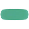 Vidaxl wastafel rond 40x15 cm keramiek mat lichtgroen