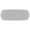 Vidaxl wastafel rond 40x15 cm keramiek mat lichtgrijs