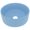 Vidaxl Washbasin Round 40x15 cm Cerámico mate azul claro