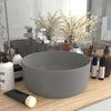 Vidaxl Washbasin Round 40x15 cm Cerámico Matt gris claro