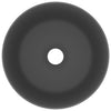 Vidaxl wastafel rond 40x15 cm keramiek mat donkergrijs