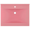 Vidaxl wastafel met kraangat 60x46 cm keramiek matroze