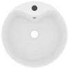 Vidaxl Washbasin con aterrizaje de 36x13 cm Mat de cerámica blanca