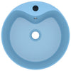 Vidaxl Washbasin con atterraggio 36x13 cm in ceramica azzurra