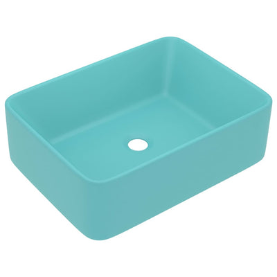 Vidaxl Washbasin 41x30x12 cm Cerámico mate verde claro