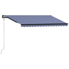 Vidaxl Luifel extiende automáticamente 450x300 cm azul y blanco