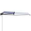 Vidaxl Luifel extiende automáticamente 450x300 cm azul y blanco