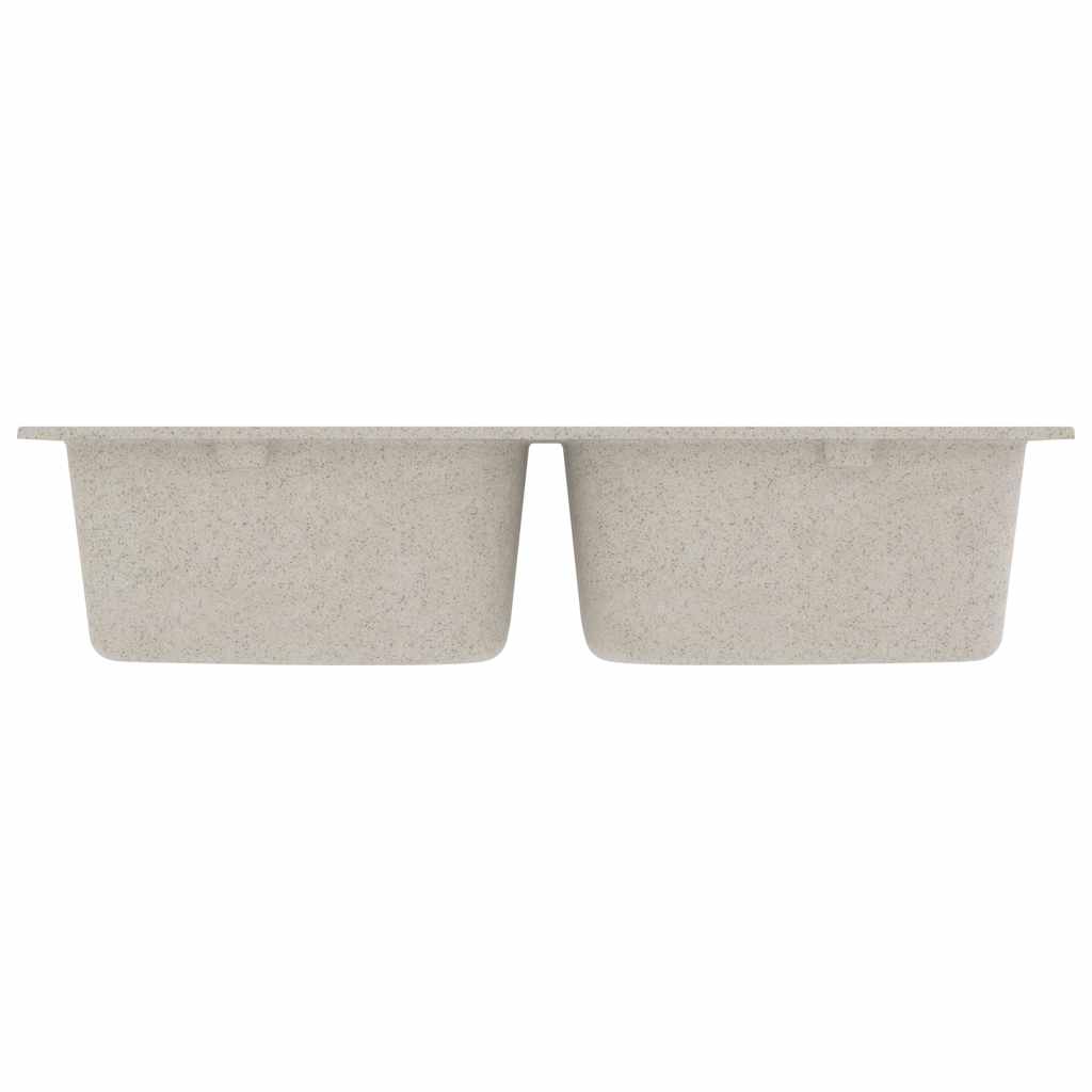 Lavello da cucina Vidaxx beige 76 x 48 x 30 cm quarzo e resina