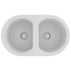 Lavello da cucina Vidaxx bianco 78 x 47 x 20,5 cm in granito