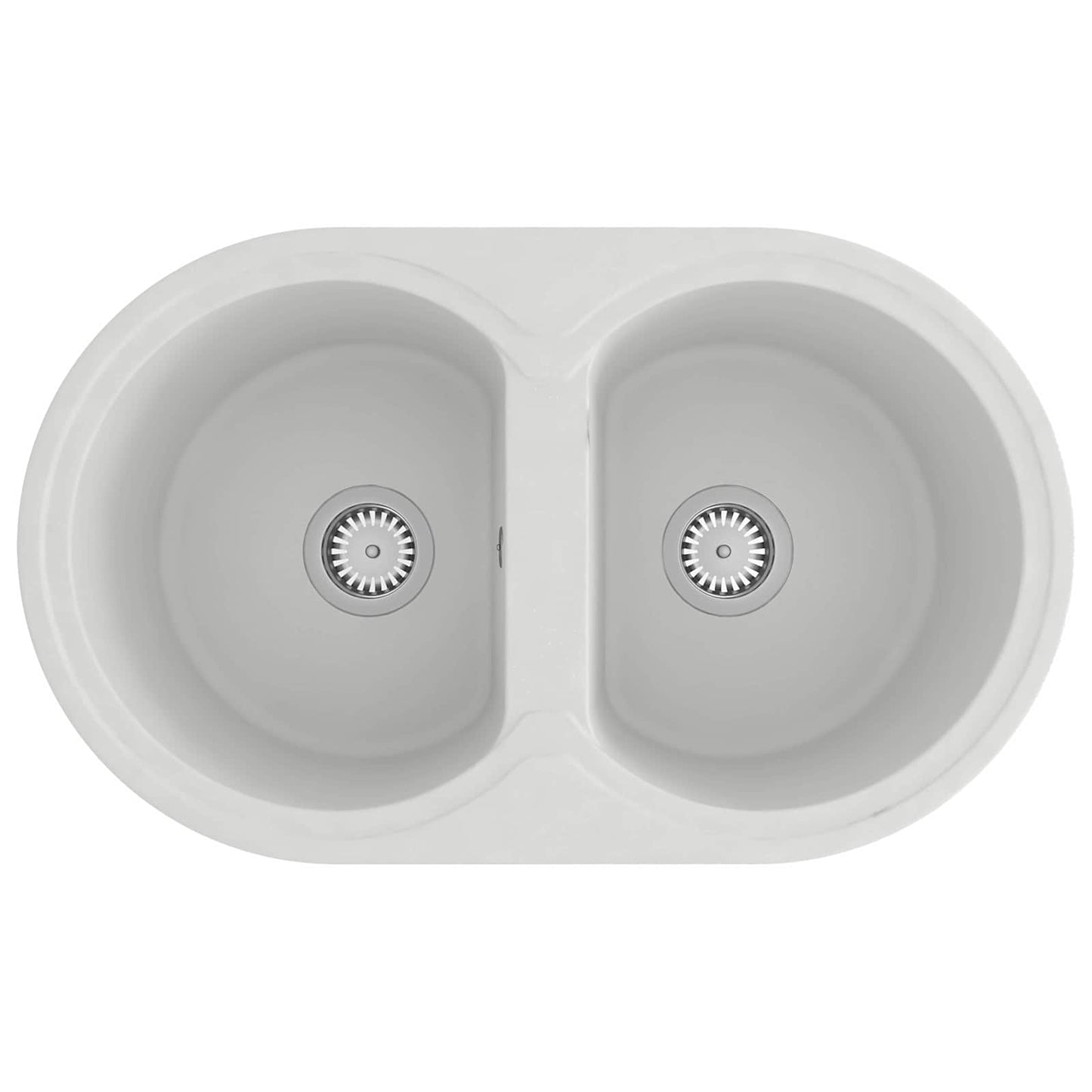 Lavello da cucina Vidaxx bianco 78 x 47 x 20,5 cm in granito