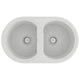 Lavello da cucina Vidaxx bianco 78 x 47 x 20,5 cm in granito