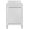 Vidaxl werktafel met kast commercieel 60x60x96 cm roestvrij staal