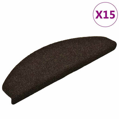 Vidaxl tappetini per autoadesivo 15 st 65x21x4 cm ago marrone scuro