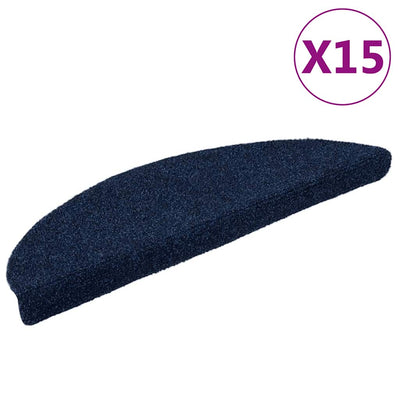 Vidaxl tappetini scale autoadesivo 15 st 56x17x3 cm felice blu navy blu navy